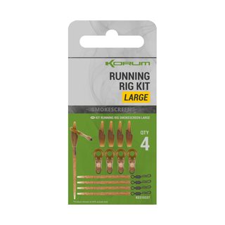 Korum Závěsky Smokescreen Running Rig Kit 4ks