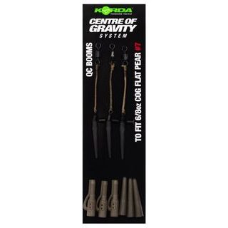 Korda Montáž Centre Of Gravity Boom QC Flat Pear 3 ks