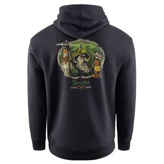 Grundéns Mikina Dark Seas X Grundens Watchman Hoodie Black