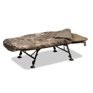 Nash Dětské Lehátko se spacákem Indulgence 4 Leg Junior Sleep System Camo