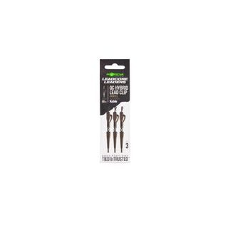 Korda Montáž Kable Leadcore Leader Hybrid Lead Clip QC Swivel 50cm