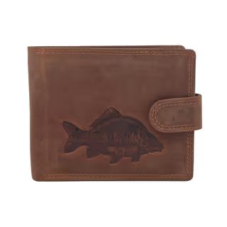 Mercucio Pánská peněženka Kapr lysec Embos světlehnědá