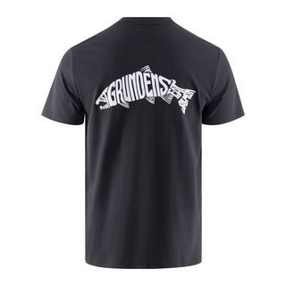 Grundéns Triko Eat Your Words HD Pocket Tee Black Salmon Graphic