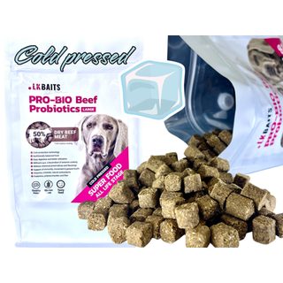 LK Baits Pet Hovězí granule PRO-BIO lisované za studena s Probiotiky 1kg