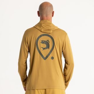 Adventer & fishing Funkční hoodie UV tričko Limestone