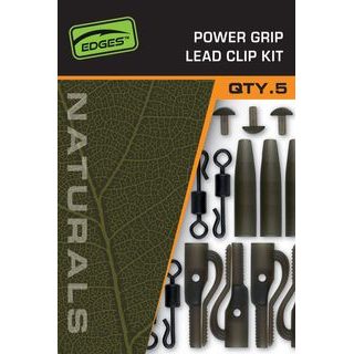 Fox Montáž Edges Naturals Power Grip Lead clip kit x 5