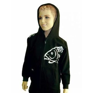 R-Spekt Dětská mikina zipová s kapucí Carper Kids black