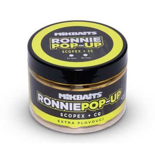 Mikbaits Plovoucí boilie Ronnie pop-up Scopex + CC 150ml
