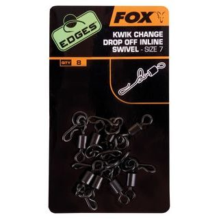 Fox Obratlíky s kroužkem a rychloklipem Edges Kwik Change Inline Swivel vel. 7 8ks