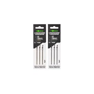 Korda Montáž Kable Leadcore Leader QC Swivel 50cm