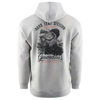 Grundéns Mikina Dark Seas X Grundens Portsmith Hoodie Athletic Heather