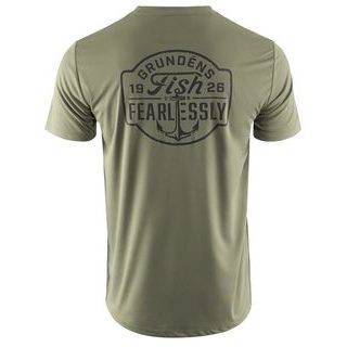Grundéns UV Triko Fish Fearlessly SS Tech Tee Forest