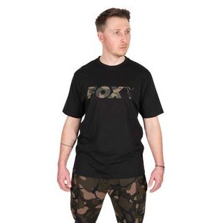 Fox Tričko Black / Camo Logo T-Shirt