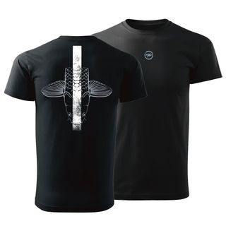 Giants fishing Tričko pánské černé Šupináč hlava