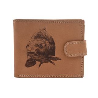 Mercucio Pánská peněženka Kapr hlava natural