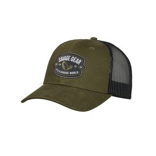 Savage Gear Kšiltovka Badge Trucker Cap Green