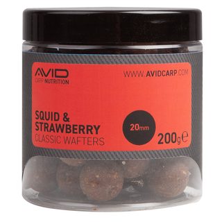 Avid Boilies Classic Wafters Squid & Strawberry 20mm 200g