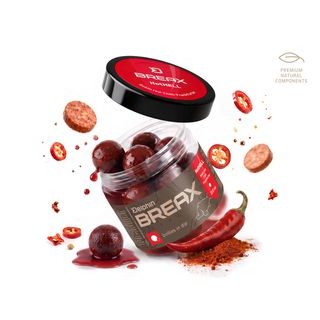 Delphin Boilies v dipe BreaX/HotHELL Robin red-Chilli-Fr.Klobása 200ml