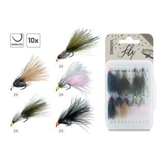 Delphin Sada umělých mušek Fly Wild trout 10ks