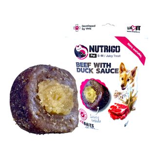 LK Baits Pet Pamlsek Nutrigo Dog Telecí s kachní omáčkou