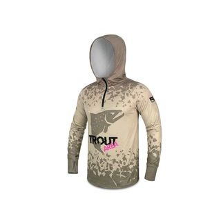 Delphin Tričko s kapucí UV Armor 50+ Trout