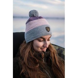 Giants Fishing Zimní čepice tříbarevná s bambulkou