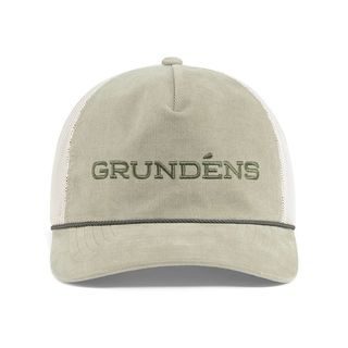 Grundéns Kšiltovka Cord Wordmark Trucker Light Olive O/S