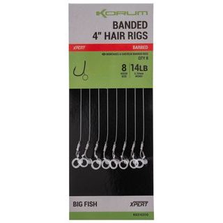 Korum Hotové nadväzce Banded Hair Rigs 4" 8ks
