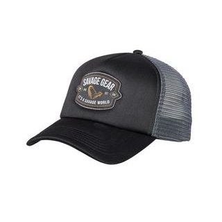 Savage Gear Kšiltovka Badge Trucker Cap Black