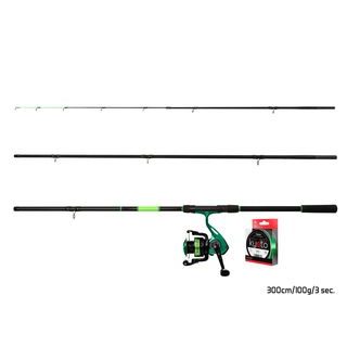 Delphin Feederový set GreenFeed 330cm 100g + 3T + 0,261mm