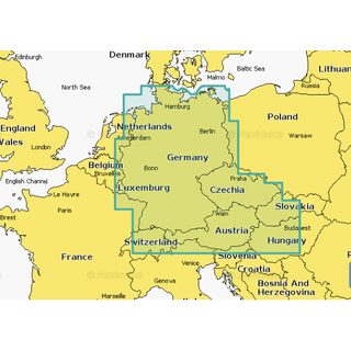 Navionics+ Mapy Německo, Česko, Rakousko, Balaton