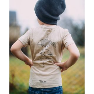 Giants fishing Tričko pánské modré Rybář s kaprem