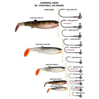 Savage Gear Set Umělých Nástrah 8cm & 10cm Cannibal Shad Kit Mix barev