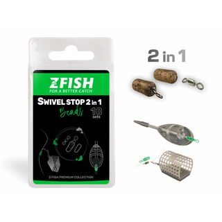 Zfish Konektor Swivel Stop Beads 2in1