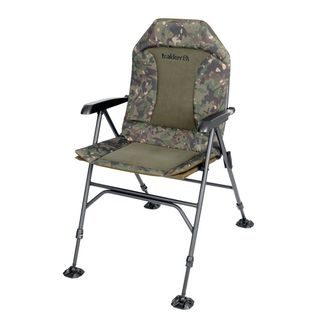 Trakker Křeslo komfortní s područkami Levelite Camo Longback Recliner