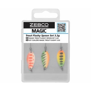 Zebco Plandavka Magic Trout Flashy Spoon Set 3,2g 3ks
