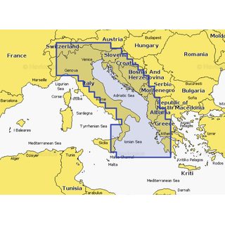 Navionics+ Mapy Itálie, Jaderské moře