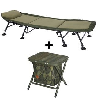 Giants fishing Lehátko Deluxe FX 8Leg + Skládací stolek s taškou ZDARMA!