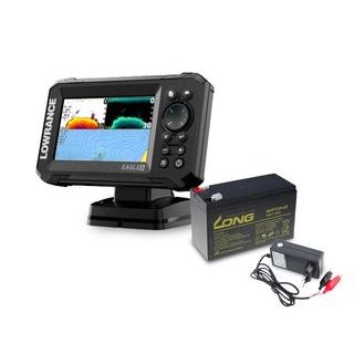 Lowrance Echolot Eagle 5 se sondou SplitShot + baterie + nabíječka ZDARMA