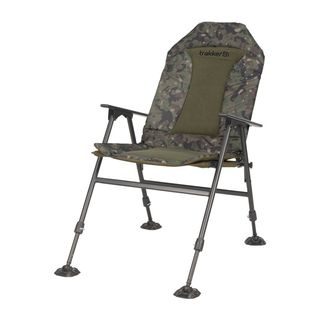 Trakker Křeslo komfortní s područkami Levelite Camo Longback Recliner