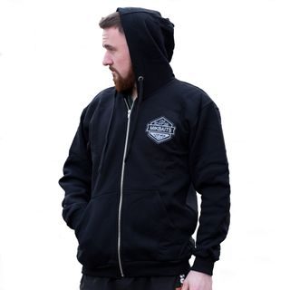 Mikbaits Mikina Fans Team černá s kapucí