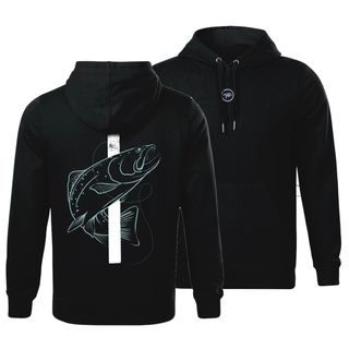 Giants Fishing Mikina pánská černá Pstruh