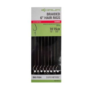 Korum Hotové nadväzce Big Fish Braided Hair Rigs 6" 8ks