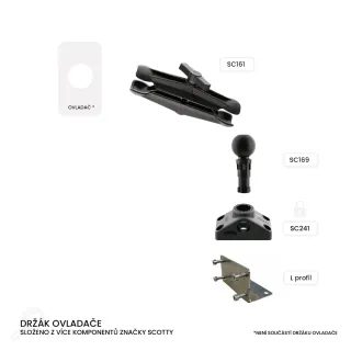 Scotty Držák ovladače na motor