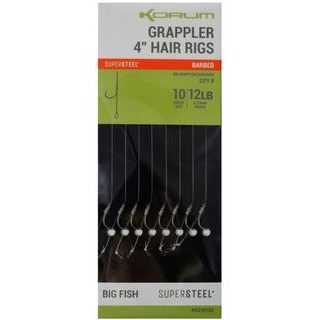 Korum Hotové nadväzce Grappler Hair Rigs 4" 8ks