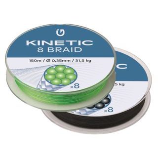 Kinetic Šňůra 8 Braid Fluo Green 150m
