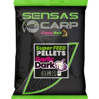 Sensas Pelety Super Feed Garlic Dark 650g