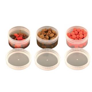 Fox Dózy na nástrahy Bait Tubes Half Size Clear 6ks