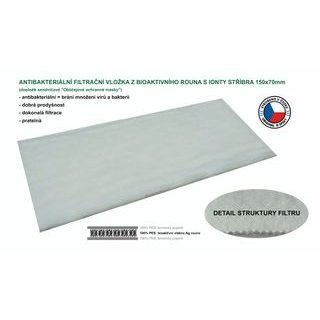 R-Spekt Antibakteriální Ag filtrační vložka do obličejové roušky