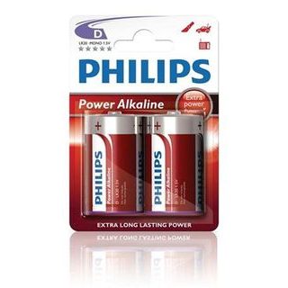 Philips Baterie PowerLife D LR20 P2B10 2ks (buřty)